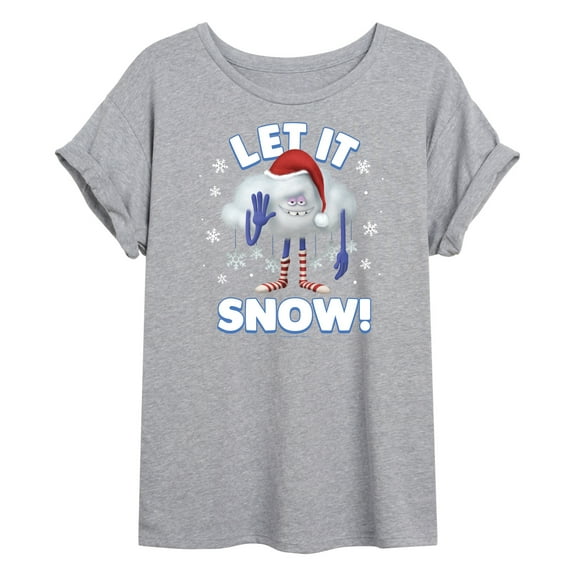 Trolls - Let It Snow Cloud Guy - Women's Oversized T-Shirt