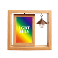 thumbnail image 1 of Gradiente aliado LGTB Rainbow homo Marco giratorio de madera 4x6, 1 of 3
