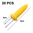 thumbnail image 2 of Brochettes de Maïs en Acier Inoxydable avec Poignées Ergonomiques Douces pour Service de Table Parfait, Lot de 20, 2 of 5