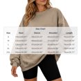 thumbnail image 3 of JGGSPWM Womens Oversized Crewneck Sweatshirt with Zip Pocket Fleece Lined, Y2k Cute Pullover Tops, Cozy Winter Travel Clothes Yellow XL, 3 of 9