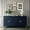 Blue, variant on Modern Lacquered 4 Door Wooden Cabinet Sideboard Buffet Server Cabinet Storage Cabinet for Living Room, Entryway, Hallway, Office, Kitchen and Dining Room (Blue)