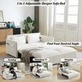 thumbnail image 3 of Futon Pull Out Sofa Bed，Queen Size Convertible Sleeper Sofa Bed,Couches For Living Room,Apartment, 3 of 7