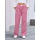 thumbnail image 4 of Pantalones Bóxer de Cuadros A Rayas para Mujer, de Algodón, para Estar en Casa, Informales, Estilo Y2K, con Bolsillos Rojo XXL, 4 of 9