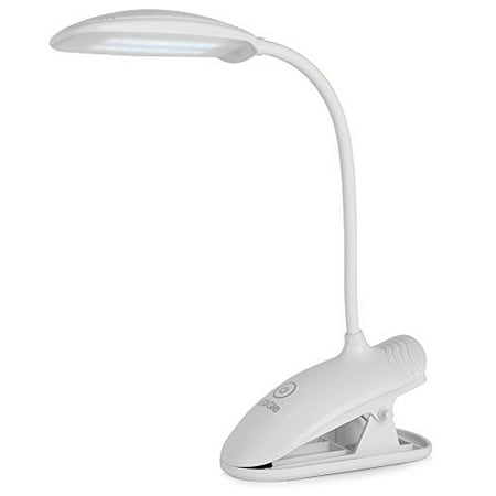 Ledgle Clip On Book Light Led 8w Eye Protection Dimmable Desk Lamp Table Light 3 Brightness Level Gooseneck Rechargeable 1200mah Lithium Battery