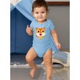 thumbnail image 2 of Cute Fox With Flags Bodysuit Infant -Image by Shutterstock,  Newborn, 2 of 4