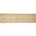 thumbnail image 3 of Lily 1-3/4" Ivory Peach Burgundy Flat Raschel Floral Lace Trim Wholesale Lot, 3 of 3