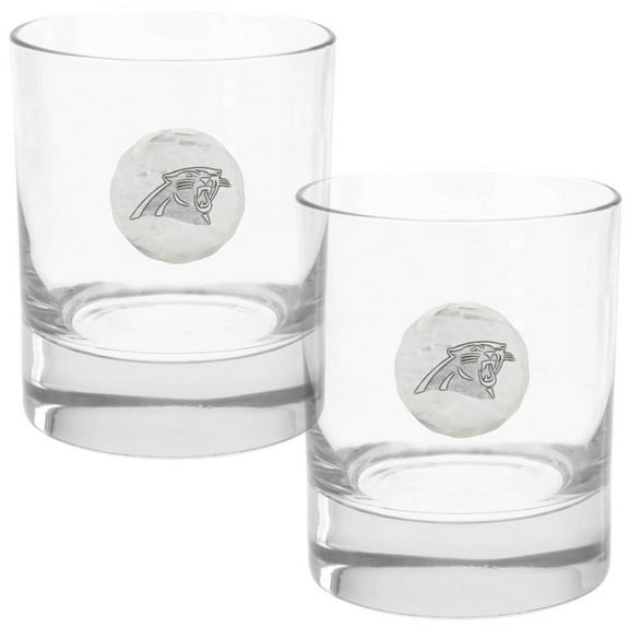 Carolina Panthers Two-Piece 11oz. Rocks Glass Set
