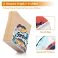 thumbnail image 5 of Yayeee Napkin Holder for Table Kitchen Paper Tissue Organization, Yellow Sardines Pattern, 5 of 8