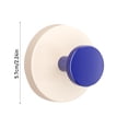 thumbnail image 2 of Wall Mounted Round Hook Modern Minimalist Style Decorative Organizer for Entryway Bathroom Kitchen Office Use, 2 of 7
