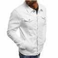 thumbnail image 2 of Chaqueta vaquera para hombre | Chaqueta vaquera clásica de camionero para hombre | Chaquetas informales para hombre - Chaquetas para hombre con bolsillo, 2 of 5