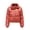 Red, variant on Lilgiuy Womens Warm Solid Hoodless Jacket Slim Winter Parkas Outwear Coats for Outdoor Activities