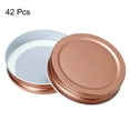 thumbnail image 3 of Unique Bargains 70mm/2.76" Regular Mouth Tin Plate Mason Jar Lids for Canning Jars Rose Gold 42Pack, 3 of 6