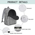 thumbnail image 4 of Leopard Print Backpack for School,Cute School Bag,Schoolbag with Adjustable Shoulder Straps & Padded Back,15.7"x11.8"x5.5", 4 of 5