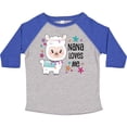 thumbnail image 3 of Inktastic Nana Loves Me Cute and Happy Llama Boys or Girls Toddler T-Shirt, 3 of 5