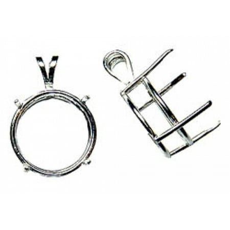 

6mm Round Sterling Silver Wire Pendant Setting