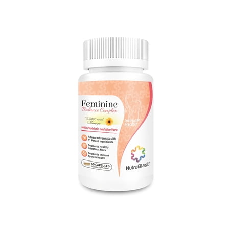 NutraBlast Feminine Balance Complex Vaginal Detox & Cleanse Probiotics 60 Capsules