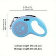 thumbnail image 3 of Retractable Dog Leash, Durable Nylon With One-Button Control, Great For Outdoor Walks & Travel With Small And Medium Pets, 3 of 5