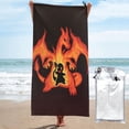 thumbnail image 1 of Toalla de playa Charmander, suave, de secado rápido, resistente a la arena, para natación, piscina, yoga, gimnasio, camping, toallas de baño ligeras, regalo para niños, niñas, niños y adultos, 31,5 x, 1 of 8