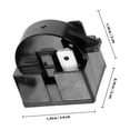 thumbnail image 2 of unbranded 1Jgo Protector De Sobrecarga Para Refrigerador Y Congelador Acero Ligero Negro Para Uso En Hogar, 2 of 6