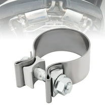 2 Inch O Type Exhaust Clamp for Automobile Exhaust Pipe Maintenance / Pipe Clamp with Aluminum Alloy I - Block, Docking Narrowband Exhaust Adapter