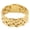 8MM Gold, variant on Men Women's Stainless Steel Fashion Weave Braided Mesh Ring Rotatable 8MM Gold Size 9