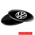thumbnail image 1 of 3D Aluminum Styling Car Body Fender Decoration Stickers For 4 Motion MTM Touran Tiguan GTI R Line R32 Touareg Passat Cover -VW-Black, 1 of 6