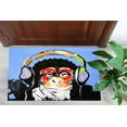 thumbnail image 5 of Thinking Monkey Painting Rug, Banksy Thinkin Monkey Rugs, Animal Rugs, Easy To Clean Rug, Dining Room Rug, Bathroom Rug, Gift For The Home, 3.3'x9.2' - 100x280 cm, 5 of 8