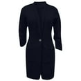 thumbnail image 5 of Aboser Long Blazers for Women Business Casual Suit Jackets Slimming Long Sleeve Blazer Jacket One Button Lightweight Cardigan Work Office Outerwear, 5 of 5