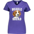 thumbnail image 3 of Inktastic Dog Beagle Squad Women's V-Neck T-Shirt, 3 of 5