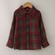 thumbnail image 5 of Gibobby Playera Térmica Ligera Camisa de invierno de manga larga para niños pequeños, abrigo, prendas de vestir para niños, ropa con estampado a cuadros(Vino, 18-24 Meses), 5 of 5
