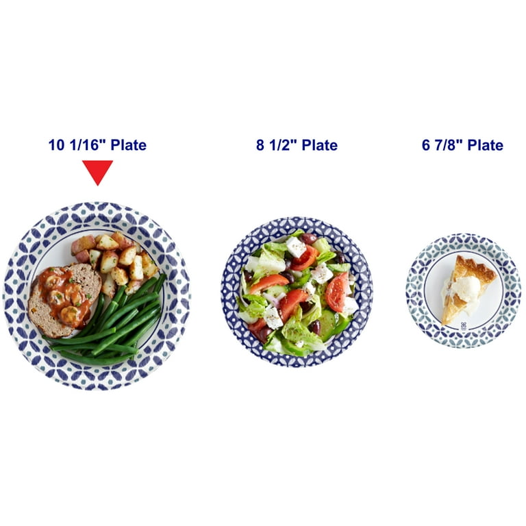 Dixie Ultra® Pathways 10-1/16 Heavyweight Paper Plates by GP Pro - Serving  - Pathways - Microwave Safe - White - Paper Body - 125 Pack - Servmart