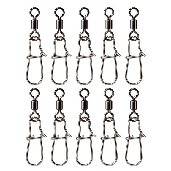 Aurgiarme Heavy Duty Ball Bearing Swivels with Welded Rings High Strength Stainless Steel Fishing Swivels Swivels Set