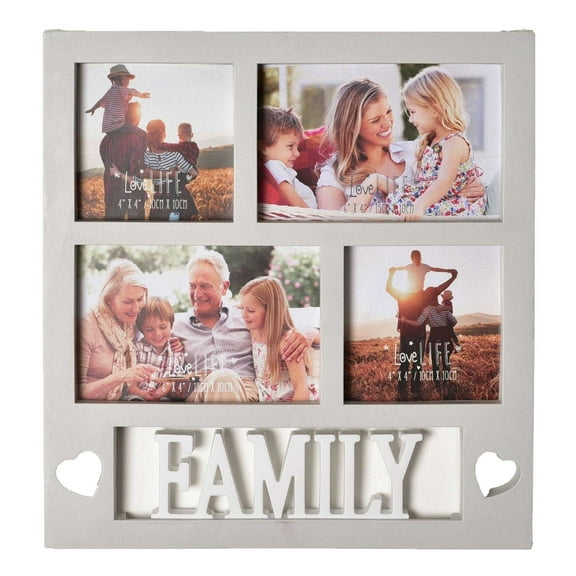 Celebrations Love Life Family Multiple Photo Frame