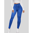 thumbnail image 4 of Leggings de Mujer Estilo Mezclilla Unitalla Comodidad y Estilo en Leggins, 4 of 5