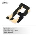 thumbnail image 3 of Letter B Chenille Stitch Sew-On Letter Patch Camouflage White 3.9" Chenille Embroidered Camo Letter Patch 2 Pack, 3 of 6
