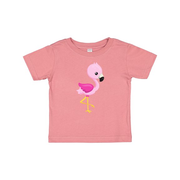 Inktastic Cute Flamingo, Baby Flamingo, Pink Flamingo Girls Baby T-Shirt