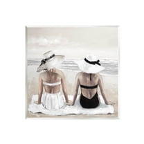 Stupell Industries Beach Friends Ocean Shore Painting Unframed Art Print Wall Art, Design by E. Anthony Orme