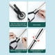 thumbnail image 5 of Cateissary Cortadoras de césped manuales de doble cara: alturas ajustables para cortar fácilmente Cortadora de césped manual con ruedas Jardín y Patio 4 tramos de 1.6m, 5 of 6