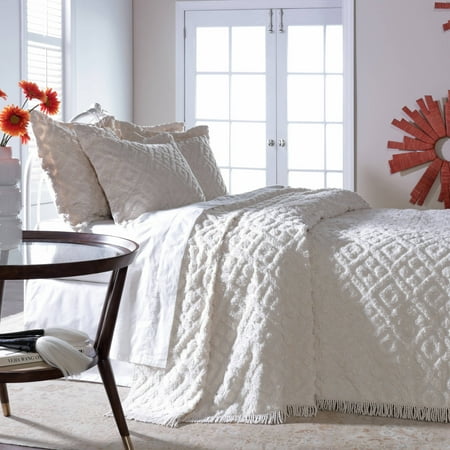 Diamond Tufted Chenille Bedspread