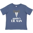 thumbnail image 3 of Inktastic Auntie Lil Man Tuxedo Front Boys Baby T-Shirt, 3 of 5