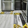 thumbnail image 4 of Sunflower Rustic Kitchen Rugs Sets of 2, Sunflower Gnome Kitchen Mat Washable Non-Slip Kitchen Mats for Floor 2 Piece, Sunflower Kitchen Decor, 4 of 6