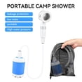 thumbnail image 5 of Portable Shower for Camping, USB Rechargeable Outdoor Shower Pump, Handheld Waterproof Electric Portable Shower with 2 Spray Modes, 4000mah, For Camping, Hiking, Rv & Pet Cleaning, 5 of 10