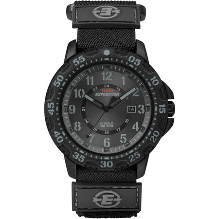 Timex Men's Expedition Gallatin Watch, Black Fast Wrap Nylon Strap