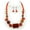 Carnelian, variant on Semi-Precious Stone Multi-Strand Necklace & Earrings Set - Yellow Agate, Onyx Jade - NE-WS0722RDYEL