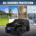 thumbnail image 2 of Cubierta de coche Unique Bargains para Jeep Wrangler JK 4 puertas 2007 -2017, película de aluminio, impermeable, 2 of 8