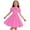 0##Hot Pink586, variant on Kiijoy Toddler Girls Vintage Polka Dot Dress Short Puff Sleeve Midi Skater Dress