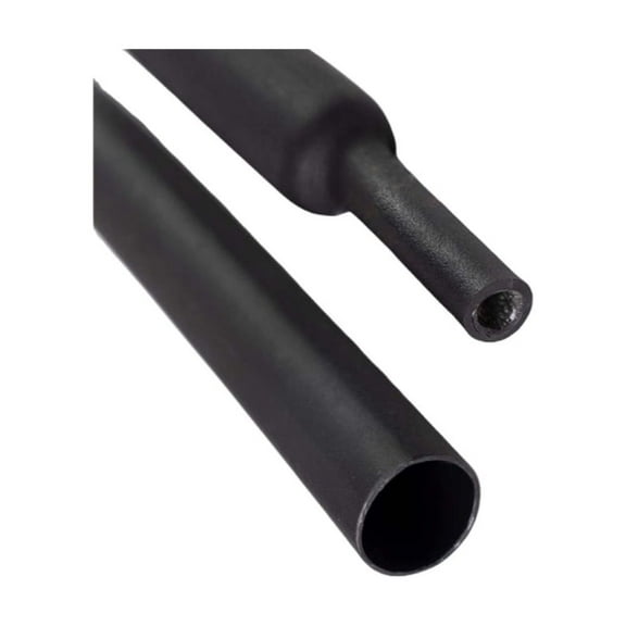 Kable Kontrol 3:1 Heat Shrink Tubing - Dual Wall Adhesive Lined Polyolefin - 1" Inside Diameter - 4' Long Stick - Black