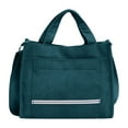thumbnail image 1 of Bolso de mano de pana para mujer, bolso Hobo de hombro, bolso cruzado, monederos de compras, 26*22*10cm, 1 of 6