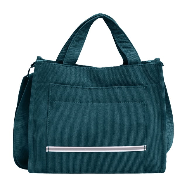 Bolso de mano de pana para mujer, bolso Hobo de hombro, bolso cruzado, monederos de compras, 26*22*10cm