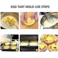 thumbnail image 5 of 50pcs Tartlet Mold Aluminum Alloy, Tartlet Mold, Baking Mold, Non-Stick and Reusable Frozen Ice Cream or Chocolate Cupcake Mold, 5 of 5
